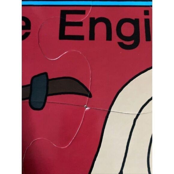 Vintage Judy J036010 Red Fire Engine Jumbo Floor Puzzle Vintage 1985 ages 3-7 - Picture 4 of 5